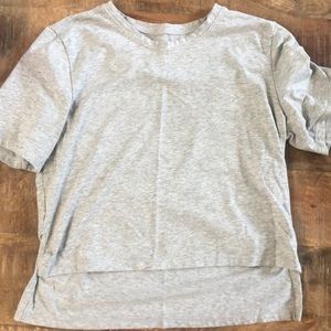 Alphabets high-low t-shirt